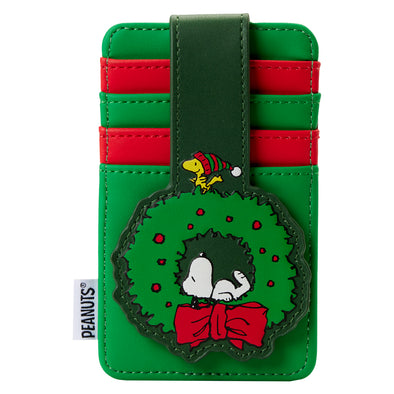 Loungefly Peanuts Snoopy Woodstock Wreath Cardholder