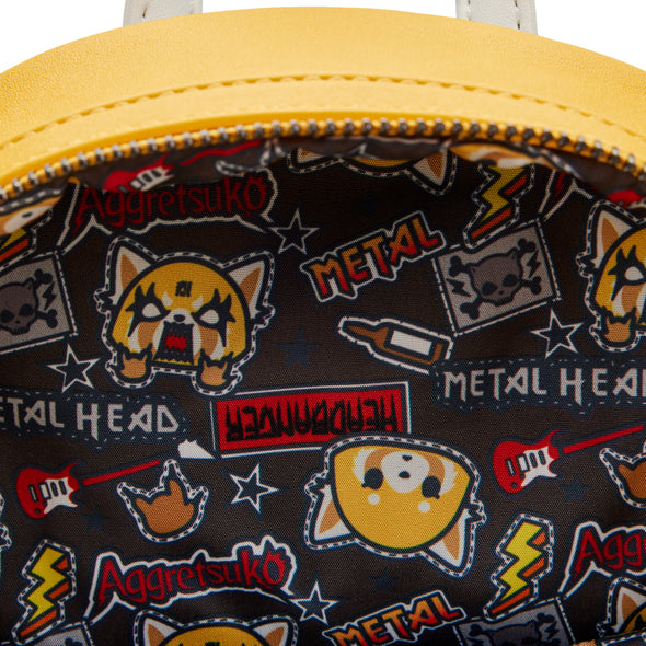 Loungefly Sanrio Aggretsuko Two Face Cosplay Mini Backpack