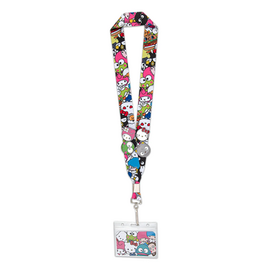 Loungefly Sanrio Group Lanyard With 4 Pins