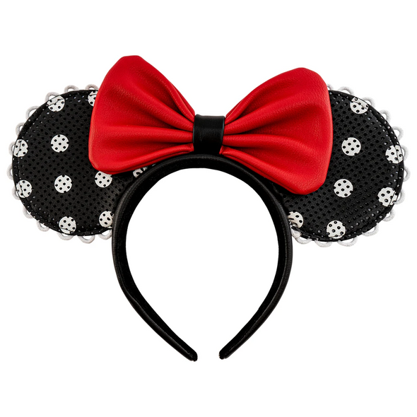 Loungefly Disney Minnie Mouse Polka Dot Pin Trader Ears Headband