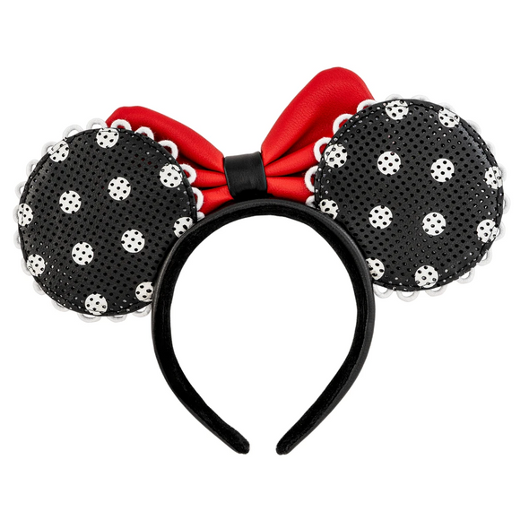 Loungefly Disney Minnie Mouse Polka Dot Pin Trader Ears Headband