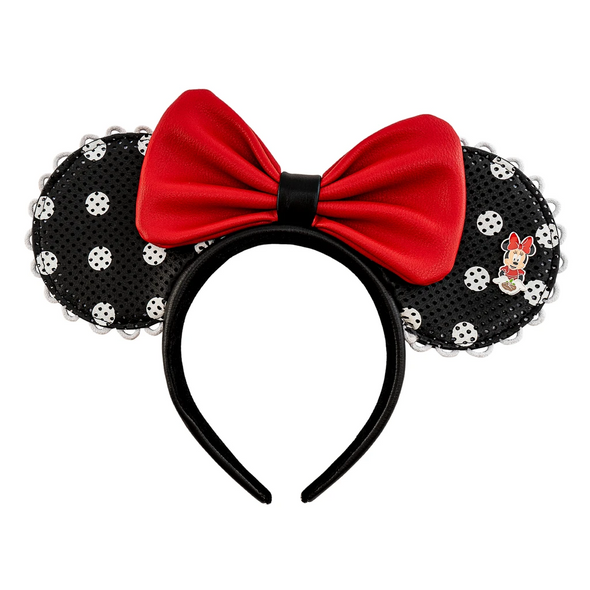 Loungefly Disney Minnie Mouse Polka Dot Pin Trader Ears Headband