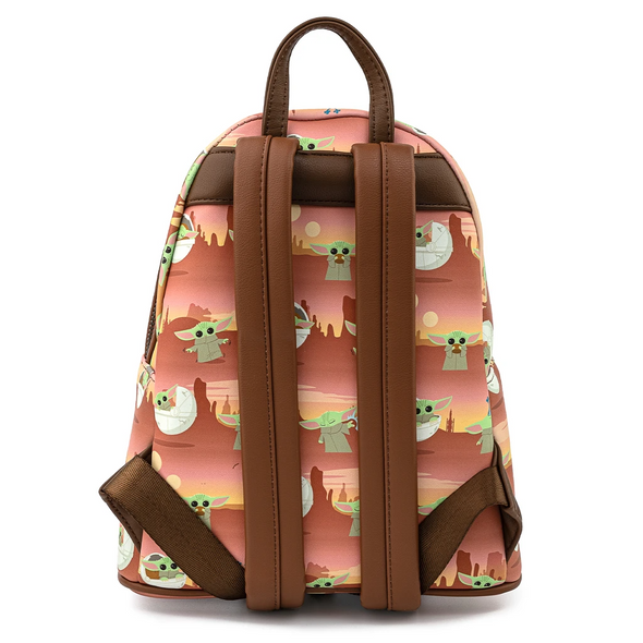 Loungefly Star Wars Mandalorian The Child AOP Scene Mini Backpack