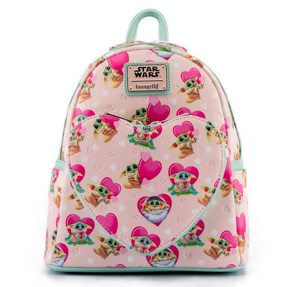 Loungefly Star Wars Mandalorian Grogu Valentines Backpack