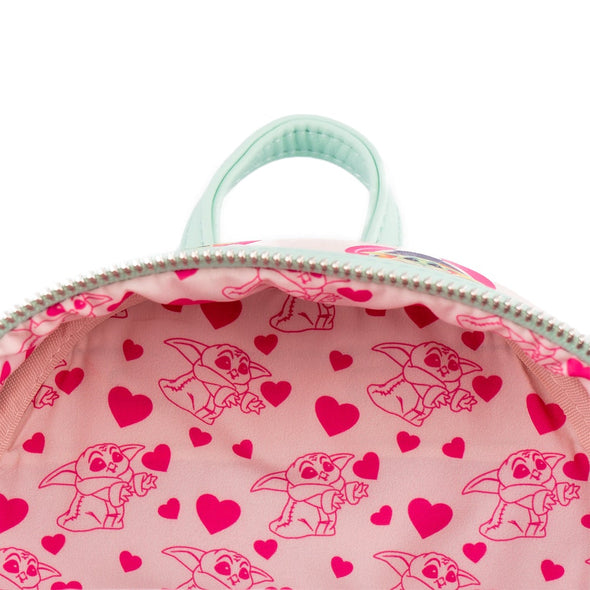 Loungefly Star Wars Mandalorian Grogu Valentines Backpack