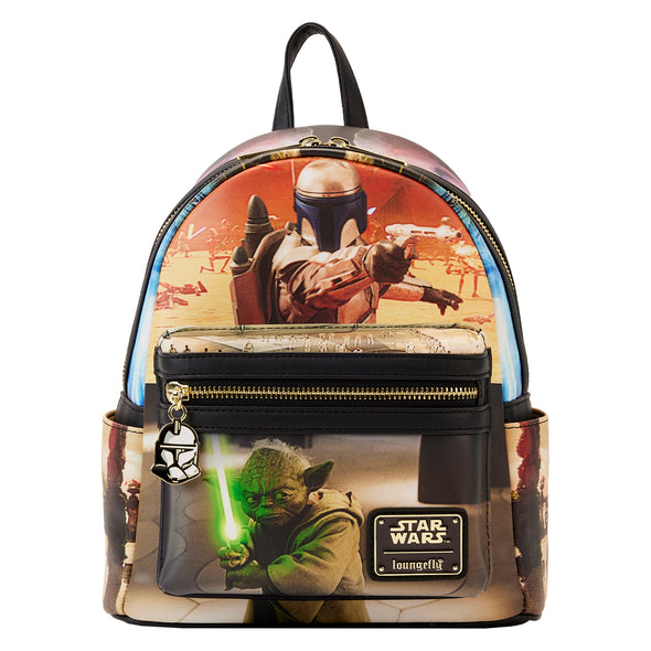 Loungefly Star Wars Episode Two Attack of The Clones Scene Mini Backpack