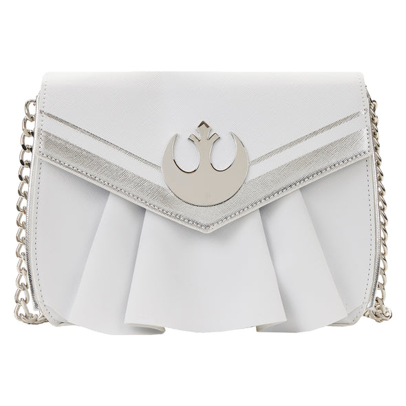 Loungefly Star Wars Princess Leia White Cosplay Chain Strap Crossbody Bag