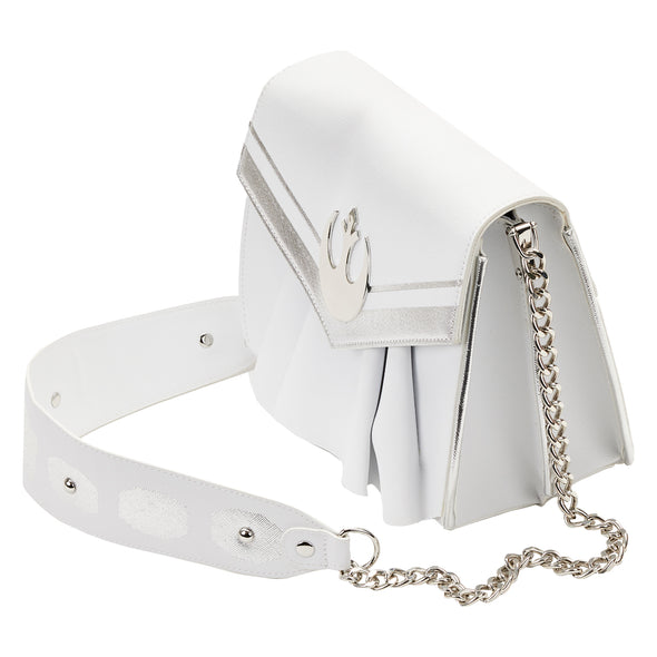 Loungefly Star Wars Princess Leia White Cosplay Chain Strap Crossbody Bag