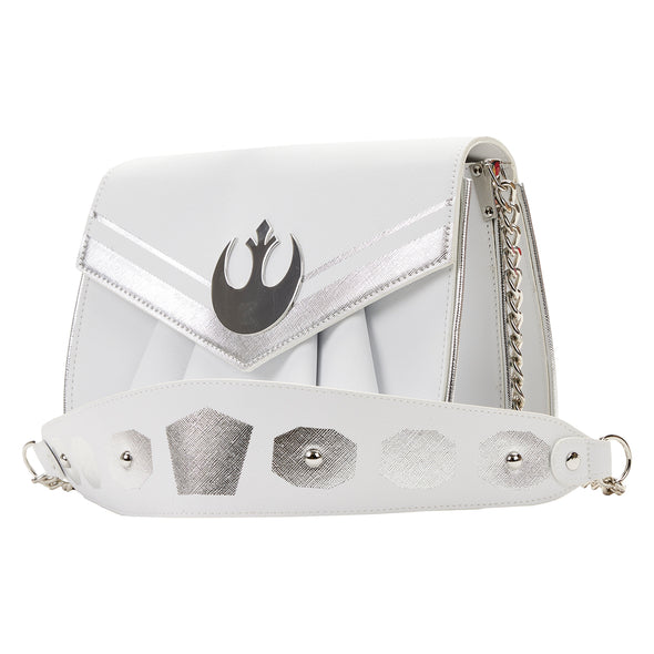 Loungefly Star Wars Princess Leia White Cosplay Chain Strap Crossbody Bag