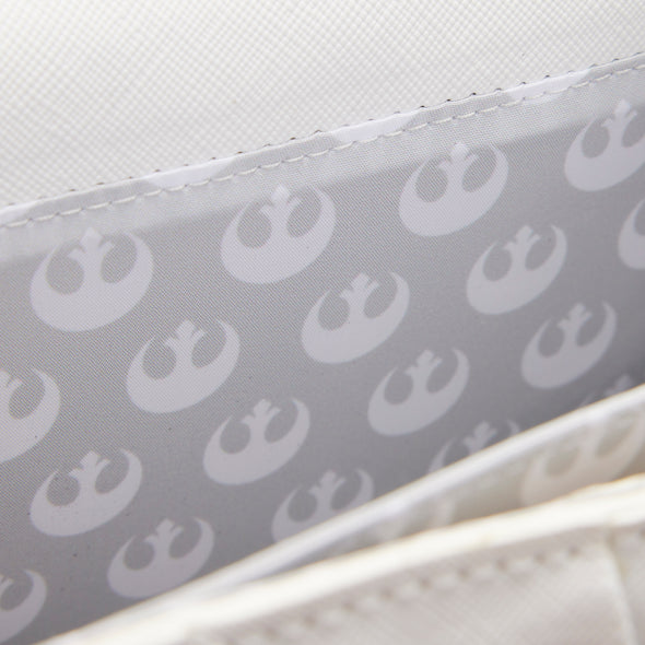Loungefly Star Wars Princess Leia White Cosplay Chain Strap Crossbody Bag