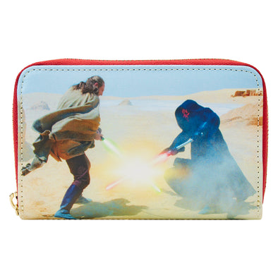 Loungefly Star Wars Scenes Series Phantom Menace Zip Around Wallet