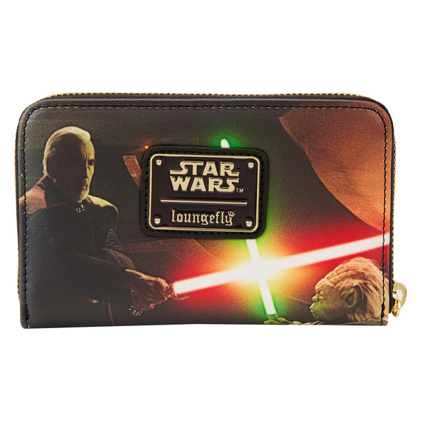 Loungefly Star Wars Episode Two Attack of The Clones Scene Zip Around Wallet