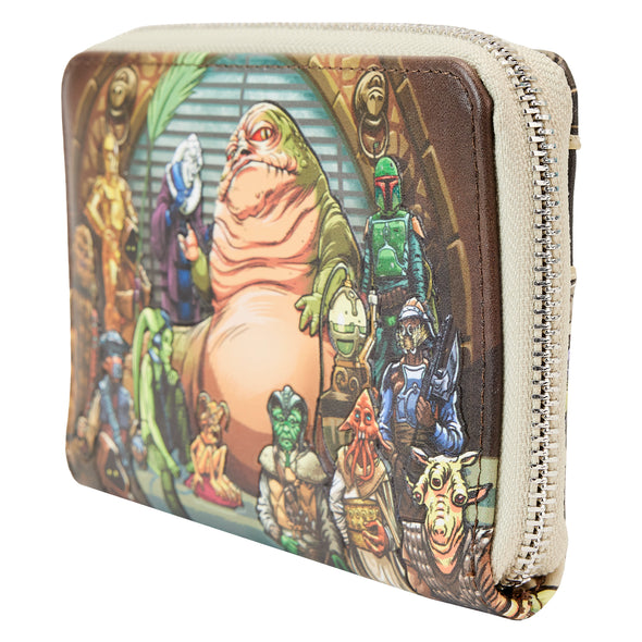 Loungefly Star Wars Return of The Jedi 40th Anniversary Jabbas Palace Zip Around Wallet