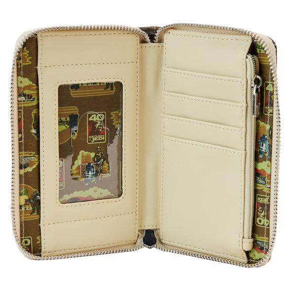 Loungefly Star Wars Return of The Jedi 40th Anniversary Jabbas Palace Zip Around Wallet