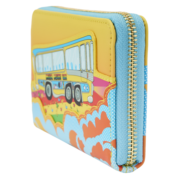 Loungefly The Beatles Magical Mystery Tour Bus Zip Around Wallet