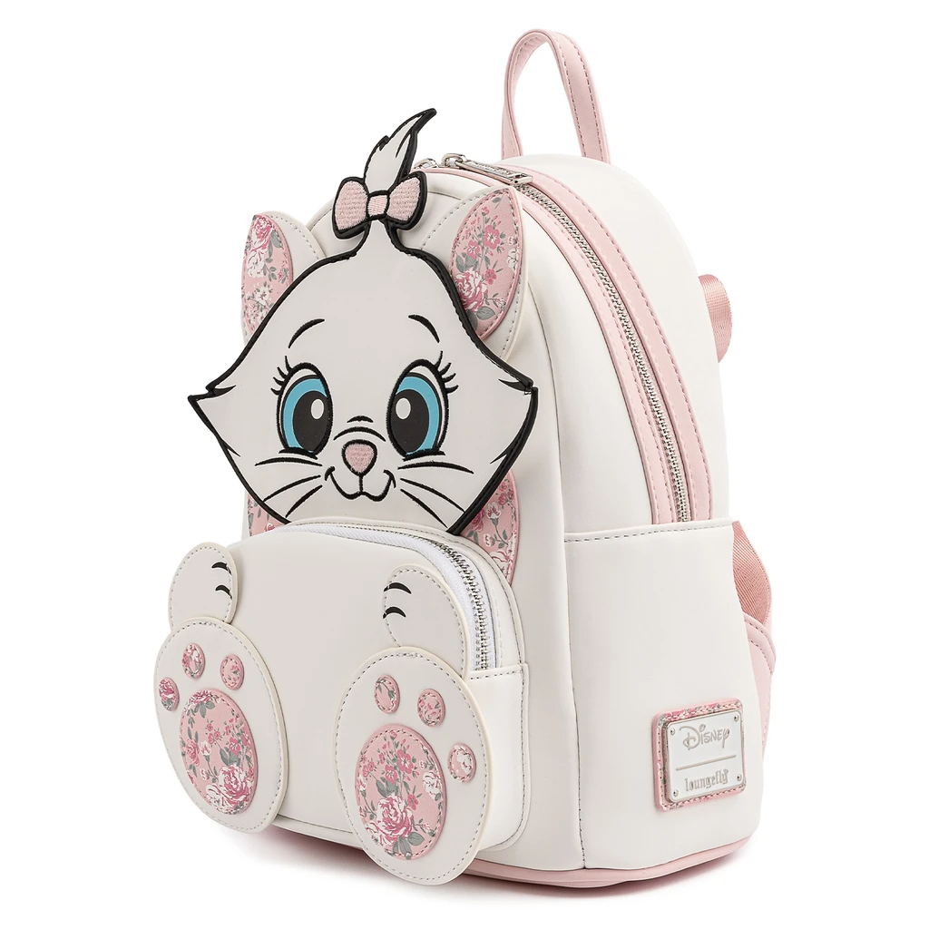 disney marie floral footsy mini backpack Loungefly Disney Marie Floral Footsy Mini Backpack