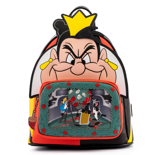 Loungefly Disney Villains Scene Series Queen of Hearts Mini Backpack