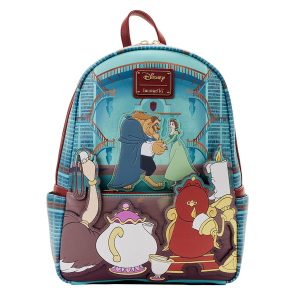 Loungefly Disney Beauty and The Beast Library Scene Mini Backpack