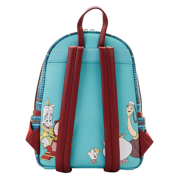 Loungefly Disney Beauty and The Beast Library Scene Mini Backpack