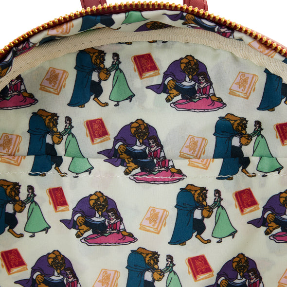 Loungefly Disney Beauty and The Beast Library Scene Mini Backpack