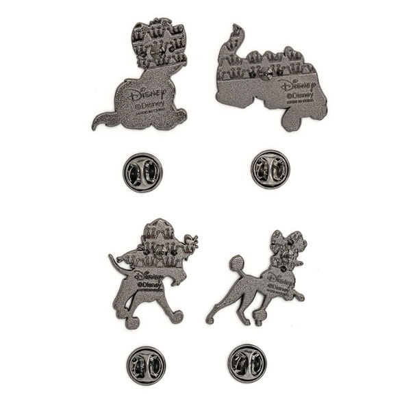 Loungefly Disney Oliver and Company 4 Piece Enamel Pin Set