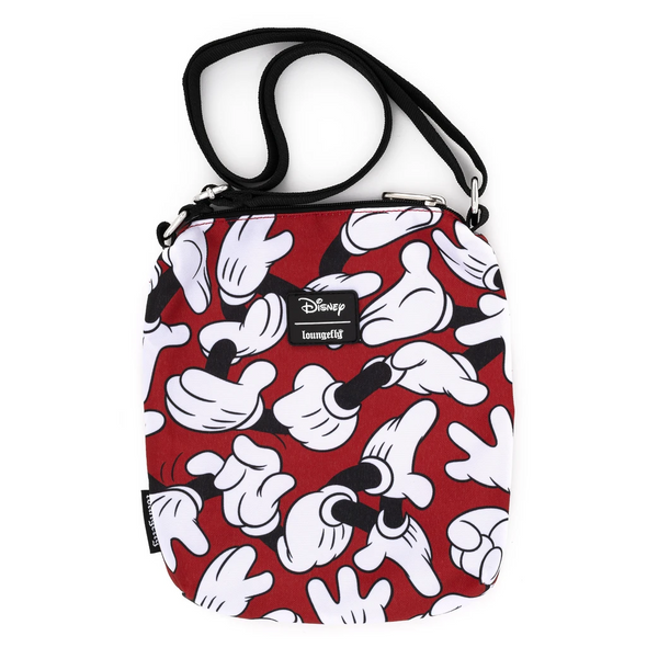 Loungefly Disney Mickey Mouse Hands Nylon Passport Bag