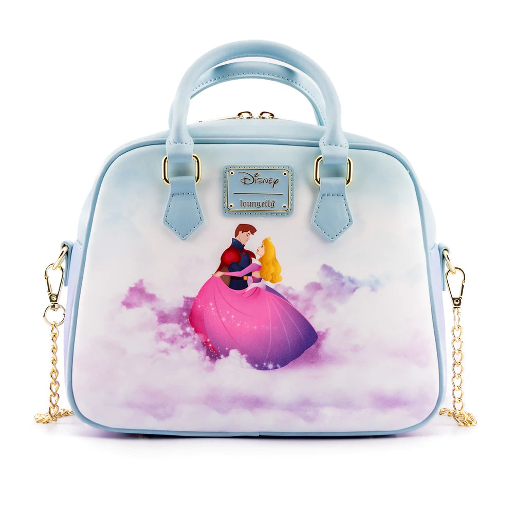 LOUNGEFLY x Disney Sleeping Beauty Princess Satchel Bag - Pink