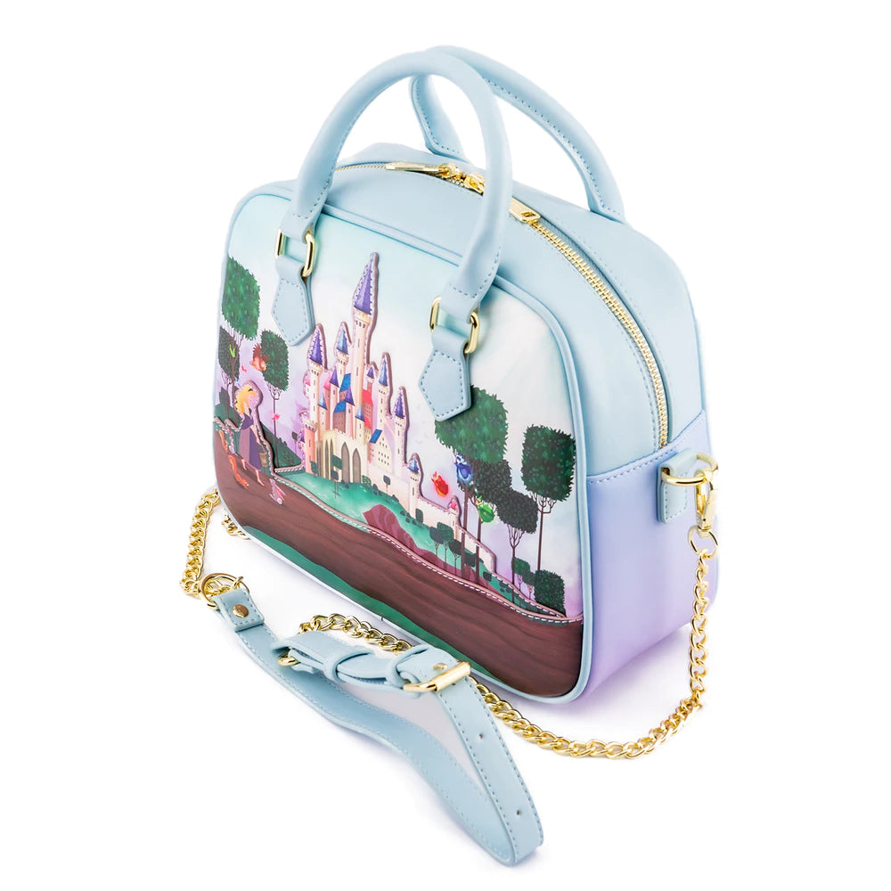 Disney Tinker Bell Women Double Strap Shoulder Bag Purse Cute Disney  Princess Belle PU Leather Mickey Ariel Backpack - AliExpress
