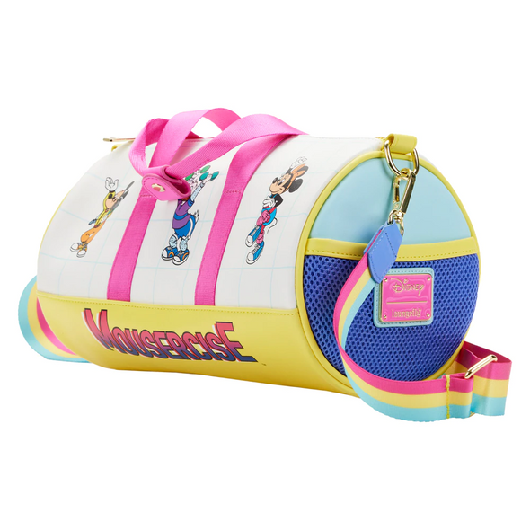 Loungefly Disney Mousercise Duffle Bag (see measurements, smaller bag)