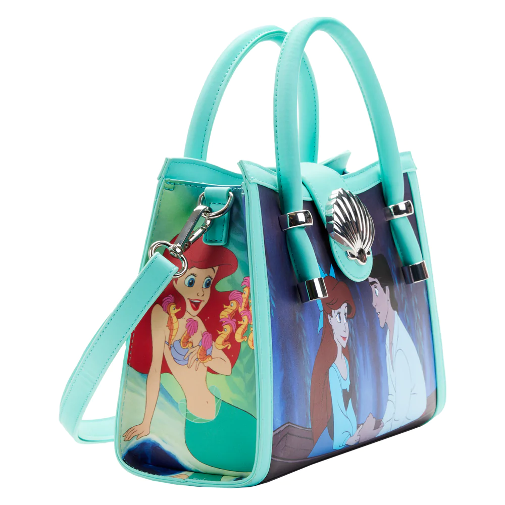 Loungefly ~ Disney ~ The Little Mermaid Ariel Teal Shell Shoulder Bag