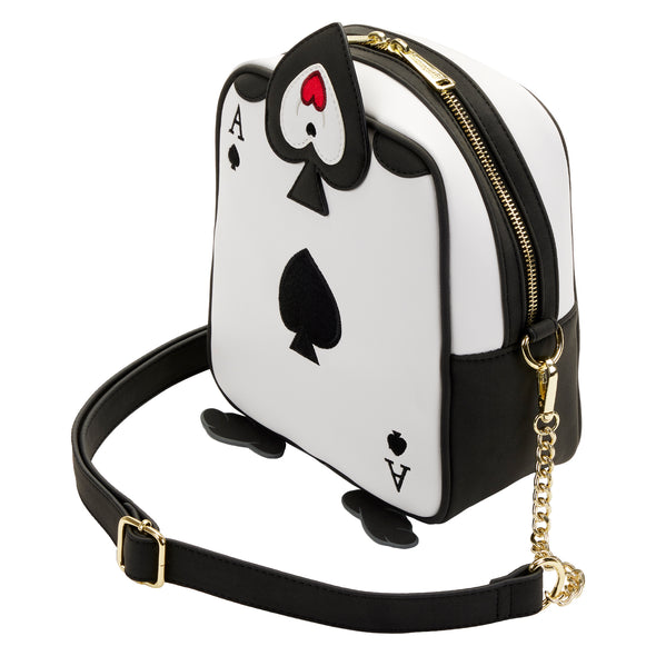 Loungefly Disney Alice in Wonderland Ace of Spades Crossbody Bag
