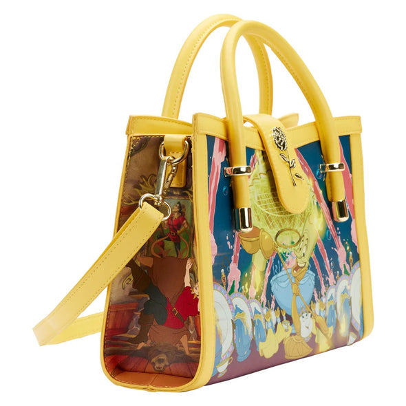 Loungefly Disney Beauty and the Beast Belle Princess Scene Crossbody Bag