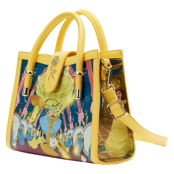 Loungefly Disney Beauty and the Beast Belle Princess Scene Crossbody Bag