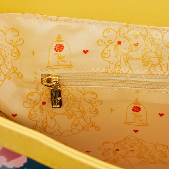 Loungefly Disney Beauty and the Beast Belle Princess Scene Crossbody Bag