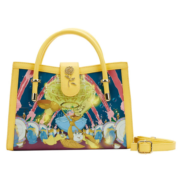 Loungefly Disney Beauty and the Beast Belle Princess Scene Crossbody Bag