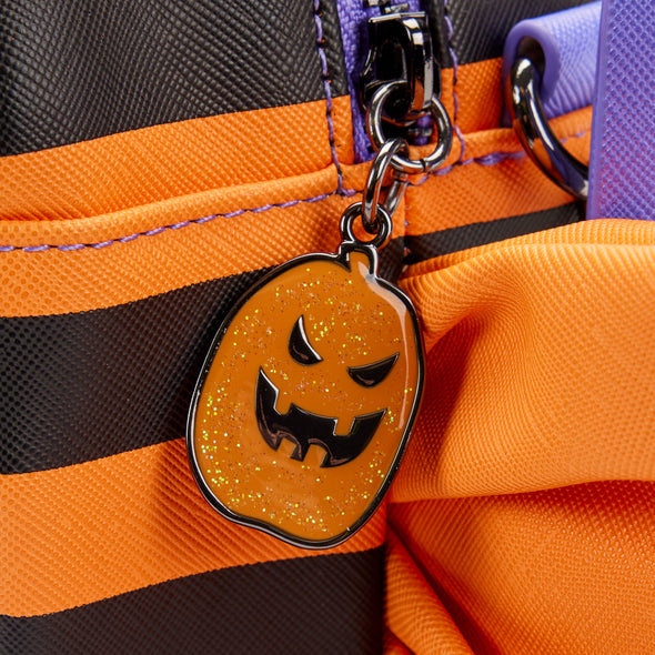 Loungefly Disney Lilo and Stitch Striped Halloween Candy Wrapper Crossbody