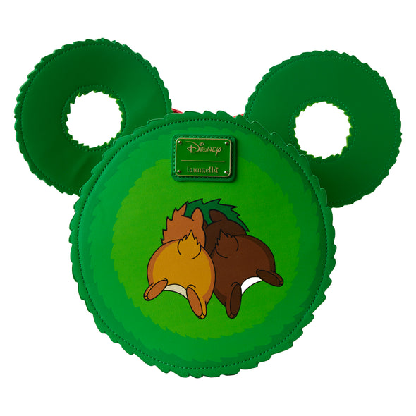 Loungefly Disney Chip and Dale Figural Wreath Crossbody Bag