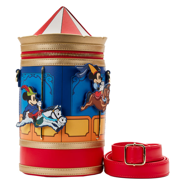 Loungefly Disney Brave Little Tailor Mickey Minnie Carousel Crossbody