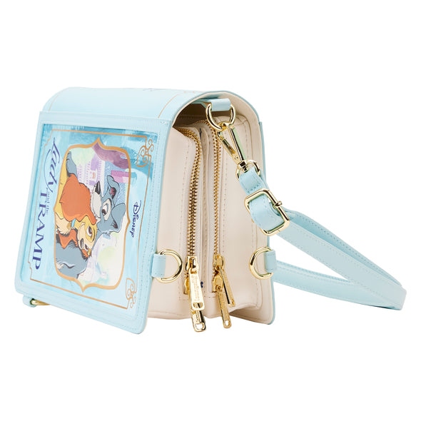 Loungefly Disney Lady and the Tramp Classic Book Convertible Crossbody