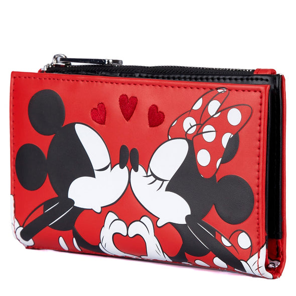 Loungefly Disney Mickey and Minnie Valentines Flap Wallet