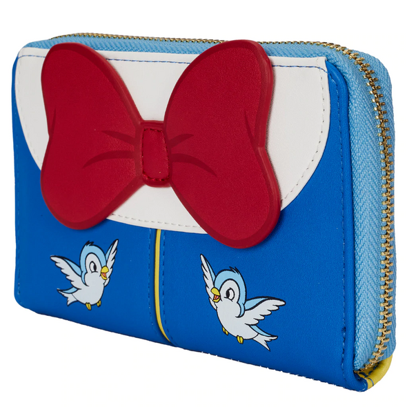 Loungefly Disney Snow White Cosplay Bow Zip Around Wallet