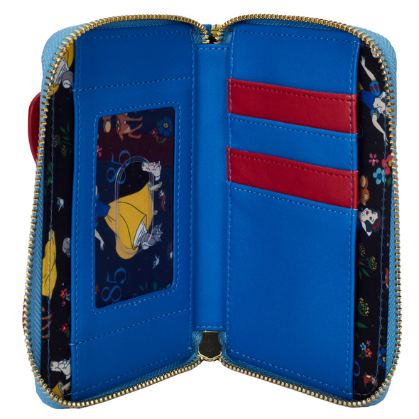 Loungefly Disney Snow White Cosplay Bow Zip Around Wallet