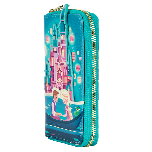 Loungefly Disney Tangled Princess Castle Zip Around Wallet