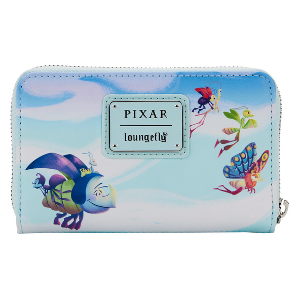 Loungefly Pixar A Bugs Life Earth Day Zip Around Wallet