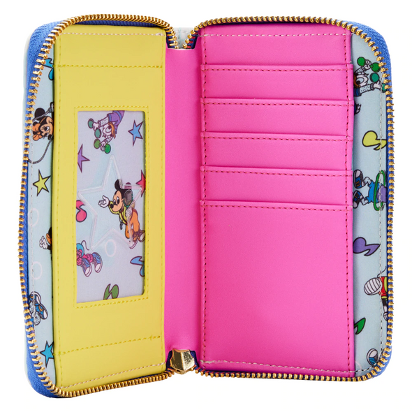 Loungefly Disney Mousercise Zip Around Wallet