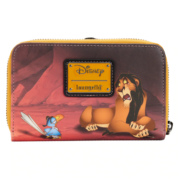 Loungefly Disney Lion King Scar Villains Scene Zip Around Wallet