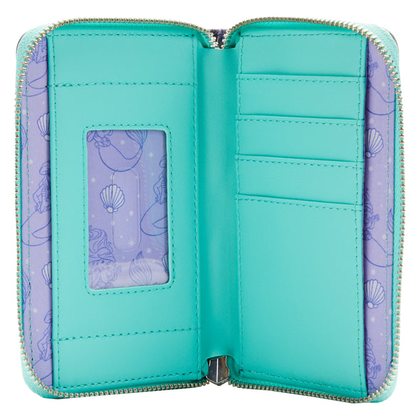 Loungefly Disney The Little Mermaid Princess Scene Zip Around Wallet