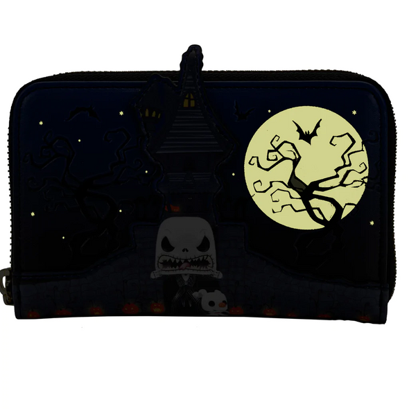 Pop by Loungefly Disney NBC Jack Skellington House Zip Around Wallet