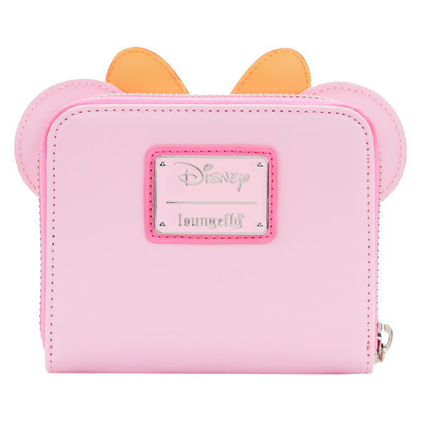 Loungefly Disney Pastel Ghost Minnie Glow in the Dark Zip Around Wallet