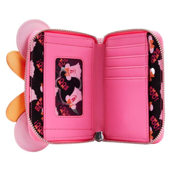 Loungefly Disney Pastel Ghost Minnie Glow in the Dark Zip Around Wallet